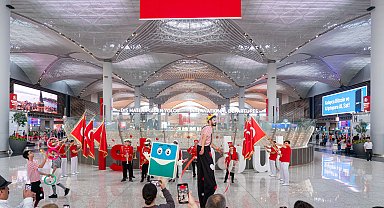 İstanbul Havalimanı'nda 23 Nisan coşkusu