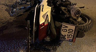 İstanbul - Maltepe'de otomobil ile çarpışan motosikletin sürücüsü hayatını kaybetti