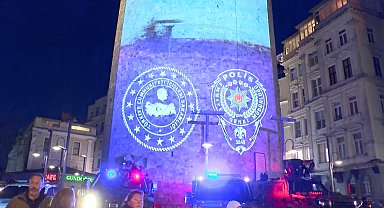 İstanbul - Polis Teşkilatı'nın 180'inci kuruluş yıldönümü Galata Kulesi'nde kutlandı