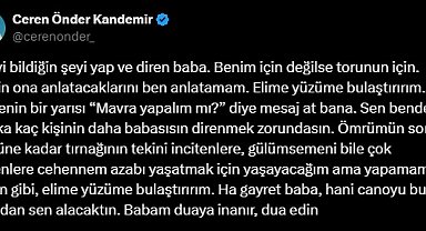 İstanbul- Sırrı Süreyya Önder'in kızından sosyal medya paylaşımı