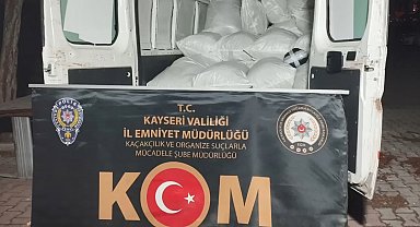 Kayseri'de 1 ton 450 kilogram kaçak tütün ele geçirildi: 1 tutuklama