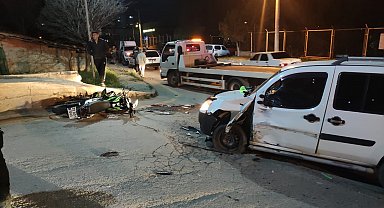 Kırıkkale'de hafif ticari araçla çarpışan motosiklet sürücüsü hayatını kaybetti