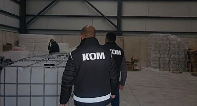 Kocaeli'de 12 ton sahte alkol ele geçirildi