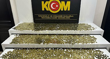 Mersin'de 5 bin adet sahte 2 euro madeni para ele geçirildi; 5 gözaltı