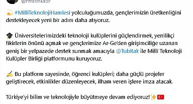 Milli Teknoloji Kulüpler Birliği Platformu kuruldu