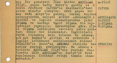 MİT, İngiltere'nin Orta Doğu'daki faaliyetlerine ilişkin 1944 yılından rapor paylaştı