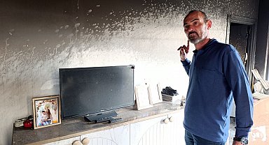 Oturduğu apartmanın müteahhidine kızıp, dairesini ateşe verdi