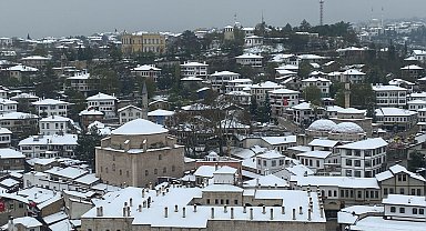 Safranbolu'da kar güzelliği