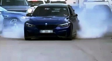 Sanayi sitesinde 'drift' atan sürücünün ehliyetine el konulup 46 bin TL ceza uygulandı