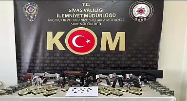 Sivas merkezli 4 ilde kaçak silah operasyonu: 18 gözaltı