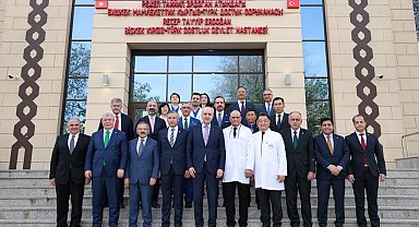 TBMM Başkanı Kurtulmuş, Bişkek'te Recep Tayyip Erdoğan Kırgız-Türk Dostluk Hastanesi'ni ziyaret etti