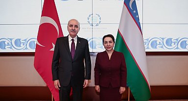 TBMM Başkanı Kurtulmuş, Özbekistan Ali Meclisi Senato Başkanı Narbayeva ile görüştü