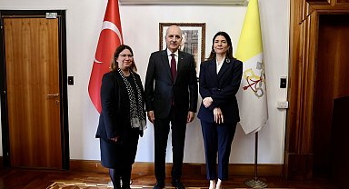 TBMM Başkanı Kurtulmuş, Türkiye'nin Vatikan Büyükelçiliği'ni ziyaret etti