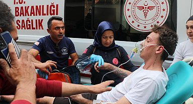 'Korku evi'nde testere tamiri sırasında çıkan yangında 3 kişi yaralandı