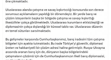 AK Parti Sözcüsü Çelik: Cumhurbaşkanımızın ilkeli barış diplomasisi, en güvenilir iradedir