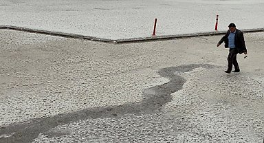 Ardahan'da dolu etkili oldu