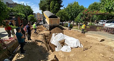 Aydın'da bulunan oda mezarın üstü kapatıldı