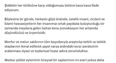 Bahçeli: Şiddetin her türlüsüne karşıyız