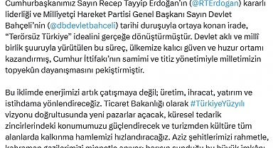 Bakan Bolat: Enerjimizi artık çatışmaya değil; üretim, ihracat, yatırım ve istihdama yönlendireceğiz