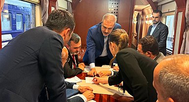 Bakan Fidan, Kiev'den trenle döndü