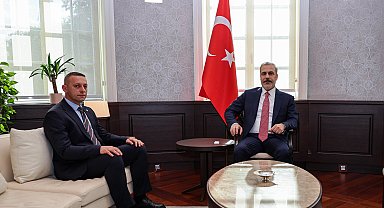 Bakan Fidan, Sancak Demokratik Eylem Partisi Yeni Pazar Milletvekili Şkriyel'i kabul etti