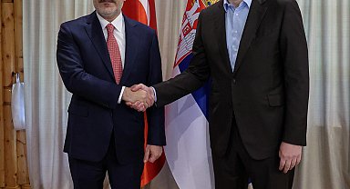 Bakan Fidan, Sırbistan Cumhurbaşkanı Vucic tarafından kabul edildi