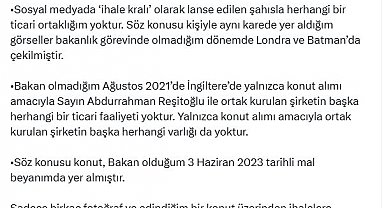 Bakan Şimşek: Hakkımdaki gerçek dışı haberleri kınıyorum