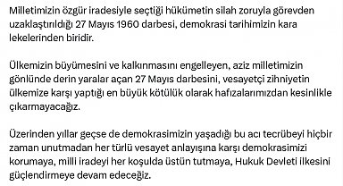 Bakan Tunç'tan '27 Mayıs' mesaj