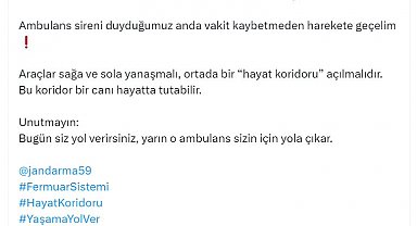 Bakan Yerlikaya: Fermuar sistemini uygulayalım, yaşama yol verelim