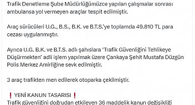 Bakan Yerlikaya: Yeni yasa tasarısında trafiği engelleyen sürücülere 180 bin TL ceza yazılacak