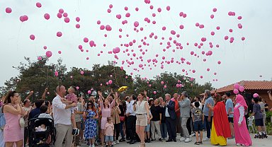 Balonlar, kampanyası tamamlanan SMA'lı Arven için gökyüzüne bırakıldı