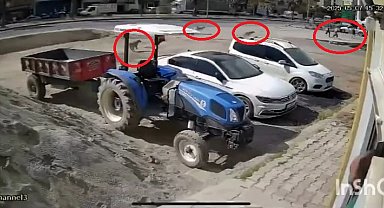 Başıboş köpeklerin saldırısında son anda kurtuldular; o anlar kamerada