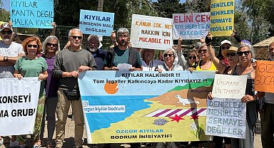 Bodrum'da 'Kıyılar halkındır' eylemi