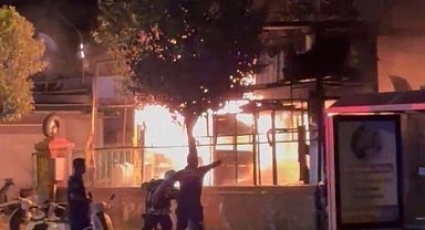 Bodrum'da oto tamir dükkanında yangın Video eklendi