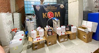 Bursa'da 4 bin 440 litre etil alkol ele geçirildi