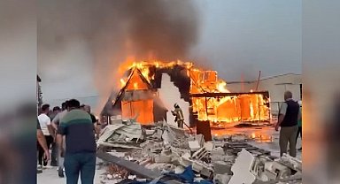 Bursa'da çıkan yangında 'tiny house' kullanılamaz hale geldi