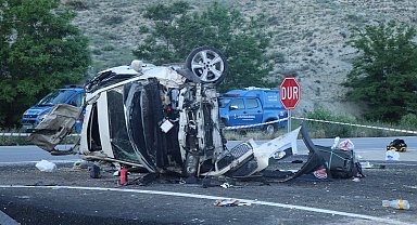 Çankırı'da otomobil takla attı; 1 ölü, 3 yaralı