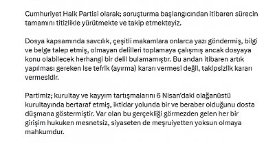 CHP'li Çiftçi'den kurultay soruşturmasına ilişkin açıklama
