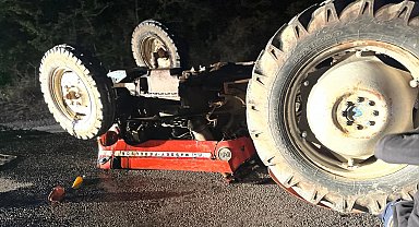 Çorum'da traktör altında kalan sürücü öldü