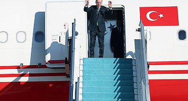 Cumhurbaşkanı Erdoğan, Azerbaycan'a gitti