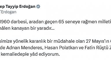 Cumhurbaşkanı Erdoğan'dan '27 Mayıs' mesajı