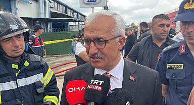 Gebze'de boya fabrikasında yangın