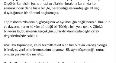 İletişim Başkanı Altun: Barışın hüküm sürdüğü bir Türkiye için yola çıktık