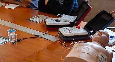 İpsala Sınır Kapısı'na ani kalp durmalarına karşı OED cihazı yerleştirildi