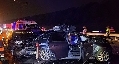 İstanbul - Beykoz TEM Otoyolu'nda zincirleme kaza: 7 yaralı
