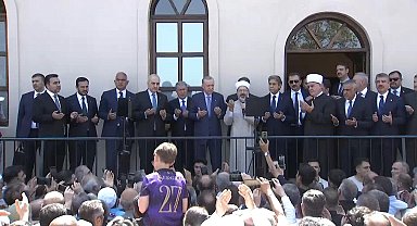 İstanbul - Cumhurbaşkanı Erdoğan, Gümrükçü İshak Ağa Camisi'nin açılış törenine katıldı