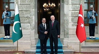 İstanbul- Cumhurbaşkanı Erdoğan, Pakistan Başbakan'ı Şerif'i kabul etti