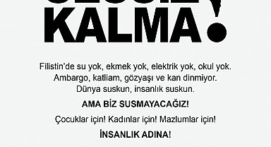 İstanbul- Gazeteciler 'Filistin İçin Sessiz Kalma' nöbetinde