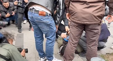 İstanbul - Mecidiyeköy'de üzerinden makas çıktı; kendisini 'Burun kıllarımı alıyorum' sözleriyle savundu