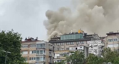 İstanbul- Nişantaşı'nda inşaat halindeki binada yangın -1